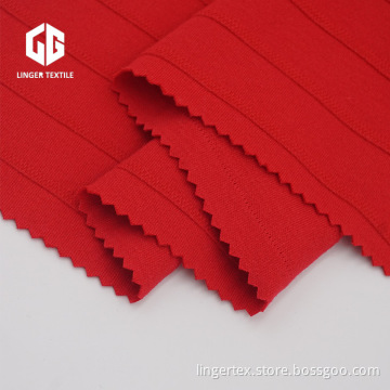 Cotton Polyester Jacquard Interlock Fabric CVC 60/40